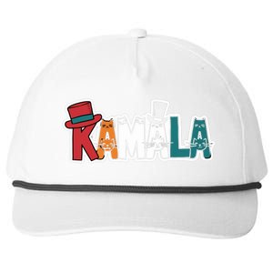 Kamala Cats Hats Fun Personalized Name Gift Snapback Five-Panel Rope Hat