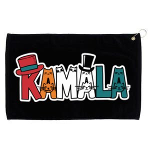 Kamala Cats Hats Fun Personalized Name Gift Grommeted Golf Towel