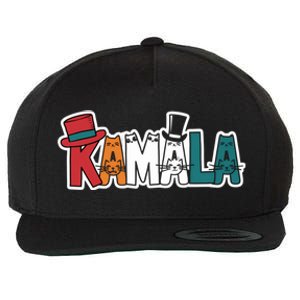 Kamala Cats Hats Fun Personalized Name Gift Wool Snapback Cap