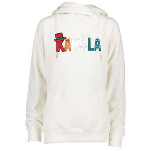 Kamala Cats Hats Fun Personalized Name Gift Womens Funnel Neck Pullover Hood