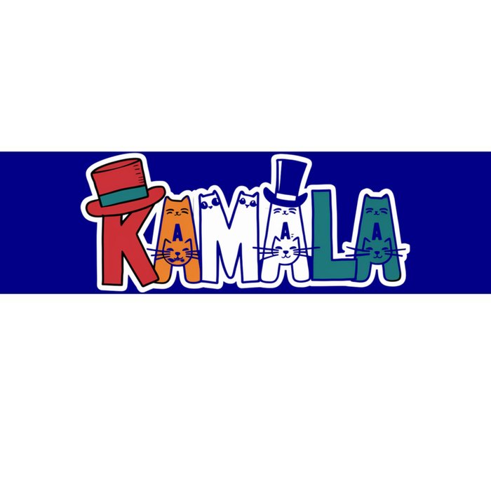 Kamala Cats Hats Fun Personalized Name Gift Bumper Sticker