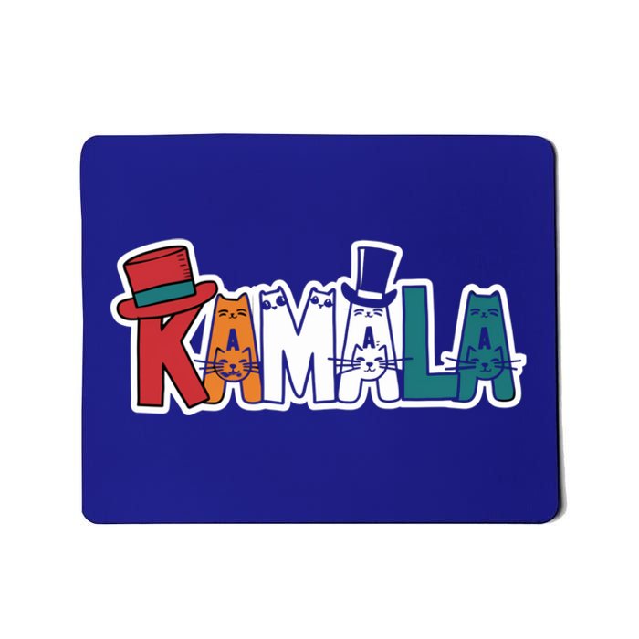 Kamala Cats Hats Fun Personalized Name Gift Mousepad