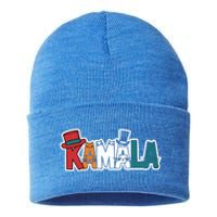 Kamala Cats Hats Fun Personalized Name Gift Sustainable Knit Beanie