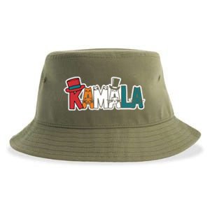 Kamala Cats Hats Fun Personalized Name Gift Sustainable Bucket Hat