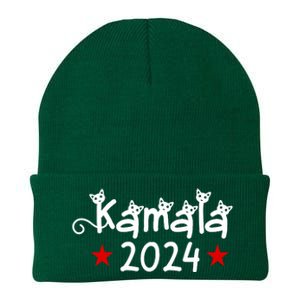 Kamala Cat Harris Walz 2024 Knit Cap Winter Beanie