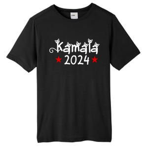 Kamala Cat Harris Walz 2024 Tall Fusion ChromaSoft Performance T-Shirt