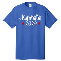 Kamala Cat Harris Walz 2024 Tall T-Shirt