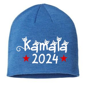 Kamala Cat Harris Walz 2024 Sustainable Beanie