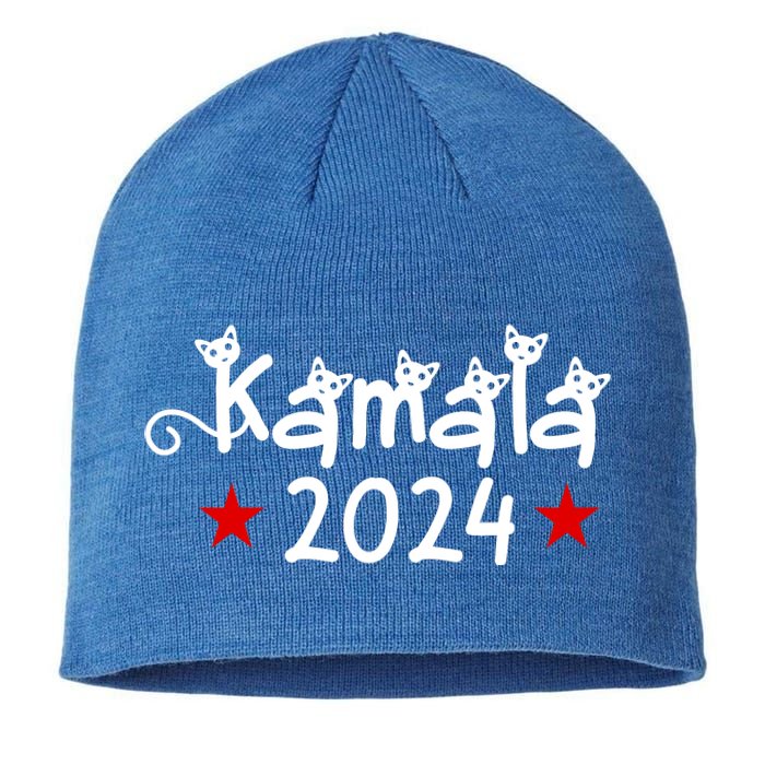 Kamala Cat Harris Walz 2024 Sustainable Beanie