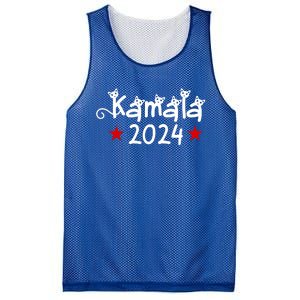 Kamala Cat Harris Walz 2024 Mesh Reversible Basketball Jersey Tank