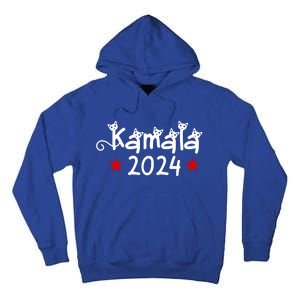 Kamala Cat Harris Walz 2024 Tall Hoodie