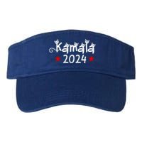 Kamala Cat Harris Walz 2024 Valucap Bio-Washed Visor