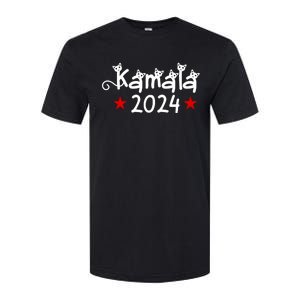 Kamala Cat Harris Walz 2024 Softstyle CVC T-Shirt