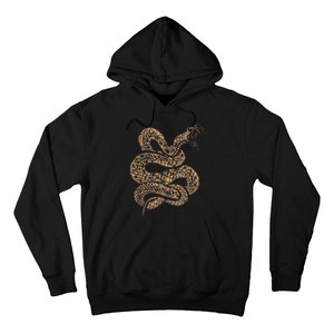 King Cobra Hissing Distressed Snake Lover Gift Hoodie