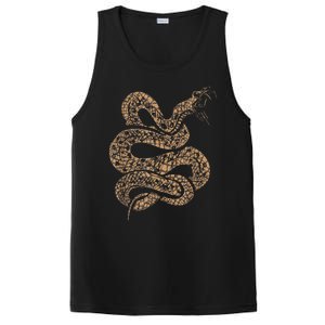 King Cobra Hissing Distressed Snake Lover Gift PosiCharge Competitor Tank