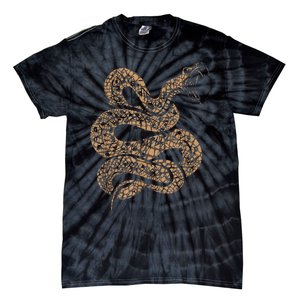 King Cobra Hissing Distressed Snake Lover Gift Tie-Dye T-Shirt