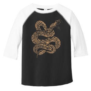 King Cobra Hissing Distressed Snake Lover Gift Toddler Fine Jersey T-Shirt