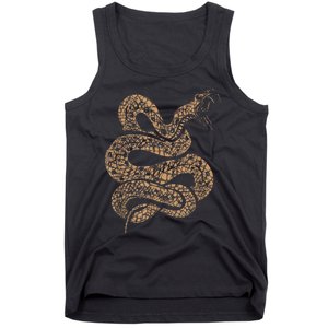 King Cobra Hissing Distressed Snake Lover Gift Tank Top