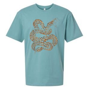 King Cobra Hissing Distressed Snake Lover Gift Sueded Cloud Jersey T-Shirt