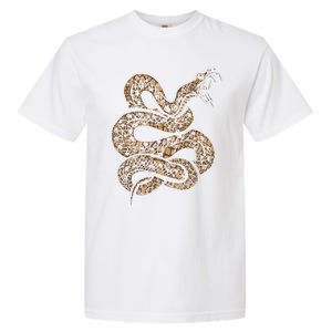 King Cobra Hissing Distressed Snake Lover Gift Garment-Dyed Heavyweight T-Shirt