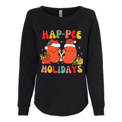 Kidney Christmas Happee Holidays Xmas Nurse Womens California Wash Sweatshirt