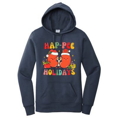 Kidney Christmas Happee Holidays Xmas Nurse Women's Pullover Hoodie