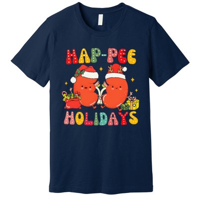 Kidney Christmas Happee Holidays Xmas Nurse Premium T-Shirt