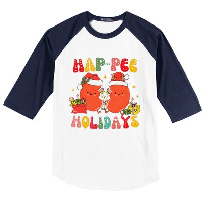 Kidney Christmas Happee Holidays Xmas Nurse Baseball Sleeve Shirt