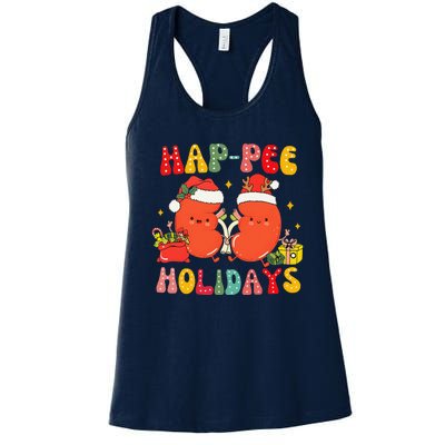 Kidney Christmas Happee Holidays Xmas Nurse Women's Racerback Tank