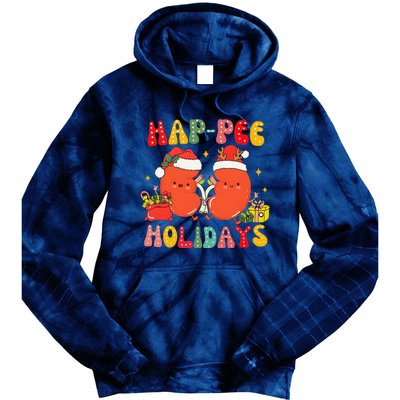 Kidney Christmas Happee Holidays Xmas Nurse Tie Dye Hoodie