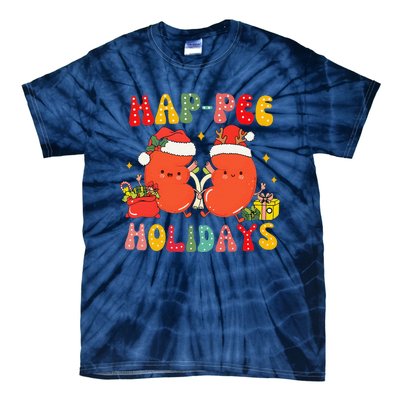 Kidney Christmas Happee Holidays Xmas Nurse Tie-Dye T-Shirt