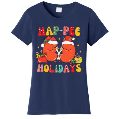 Kidney Christmas Happee Holidays Xmas Nurse Women's T-Shirt