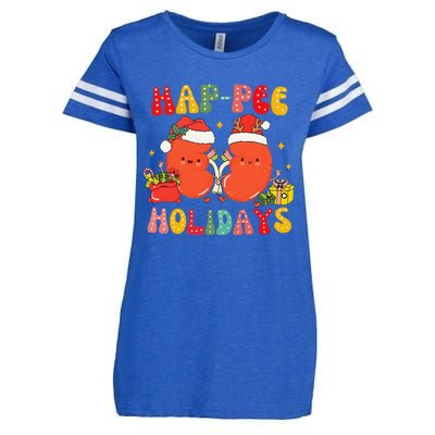 Kidney Christmas Happee Holidays Xmas Nurse Enza Ladies Jersey Football T-Shirt