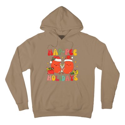 Kidney Christmas Happee Holidays Xmas Nurse Hoodie