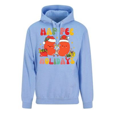 Kidney Christmas Happee Holidays Xmas Nurse Unisex Surf Hoodie