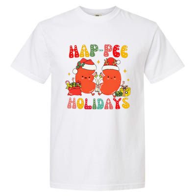 Kidney Christmas Happee Holidays Xmas Nurse Garment-Dyed Heavyweight T-Shirt