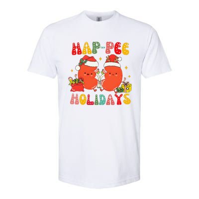 Kidney Christmas Happee Holidays Xmas Nurse Softstyle CVC T-Shirt