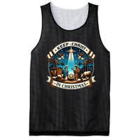 Keep Christ In Christmas  Nativity Scene   Mesh Reversible Basketball Jersey Tank