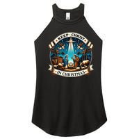 Keep Christ In Christmas  Nativity Scene   Women’s Perfect Tri Rocker Tank