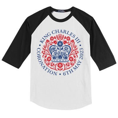 King Charles III Coronation 2023 Kids Colorblock Raglan Jersey