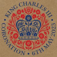 King Charles III Coronation 2023 Cotton Canvas Backpack
