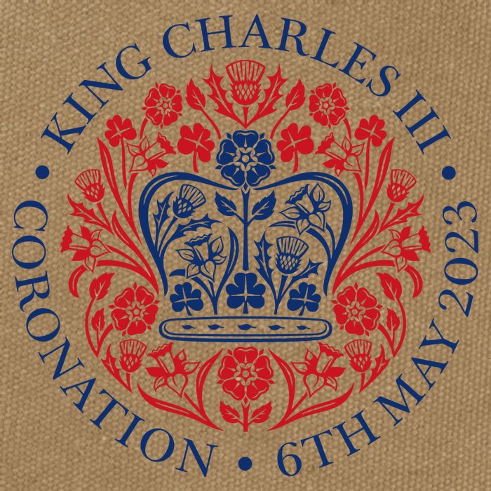 King Charles III Coronation 2023 Cotton Canvas Backpack