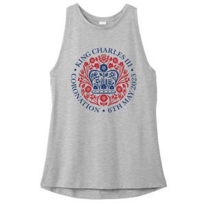 King Charles III Coronation 2023 Ladies PosiCharge Tri-Blend Wicking Tank