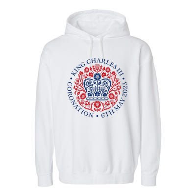 King Charles III Coronation 2023 Garment-Dyed Fleece Hoodie