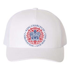 King Charles III Coronation 2023 Yupoong Adult 5-Panel Trucker Hat