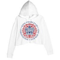 King Charles III Coronation 2023 Crop Fleece Hoodie