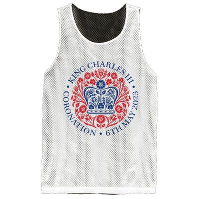 King Charles III Coronation 2023 Mesh Reversible Basketball Jersey Tank