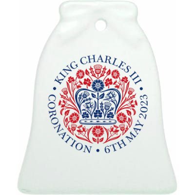 King Charles III Coronation 2023 Ceramic Bell Ornament