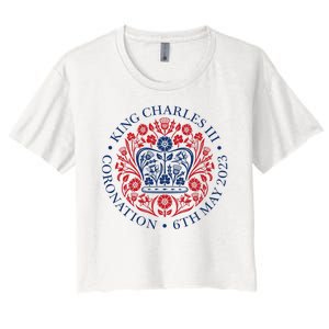 King Charles III Coronation 2023 Women's Crop Top Tee