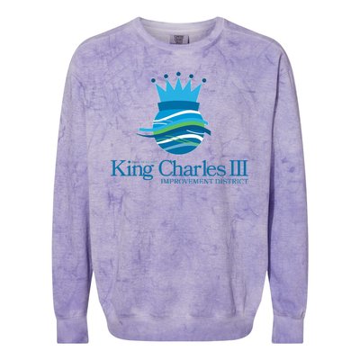 King Charles III Improvement District Colorblast Crewneck Sweatshirt